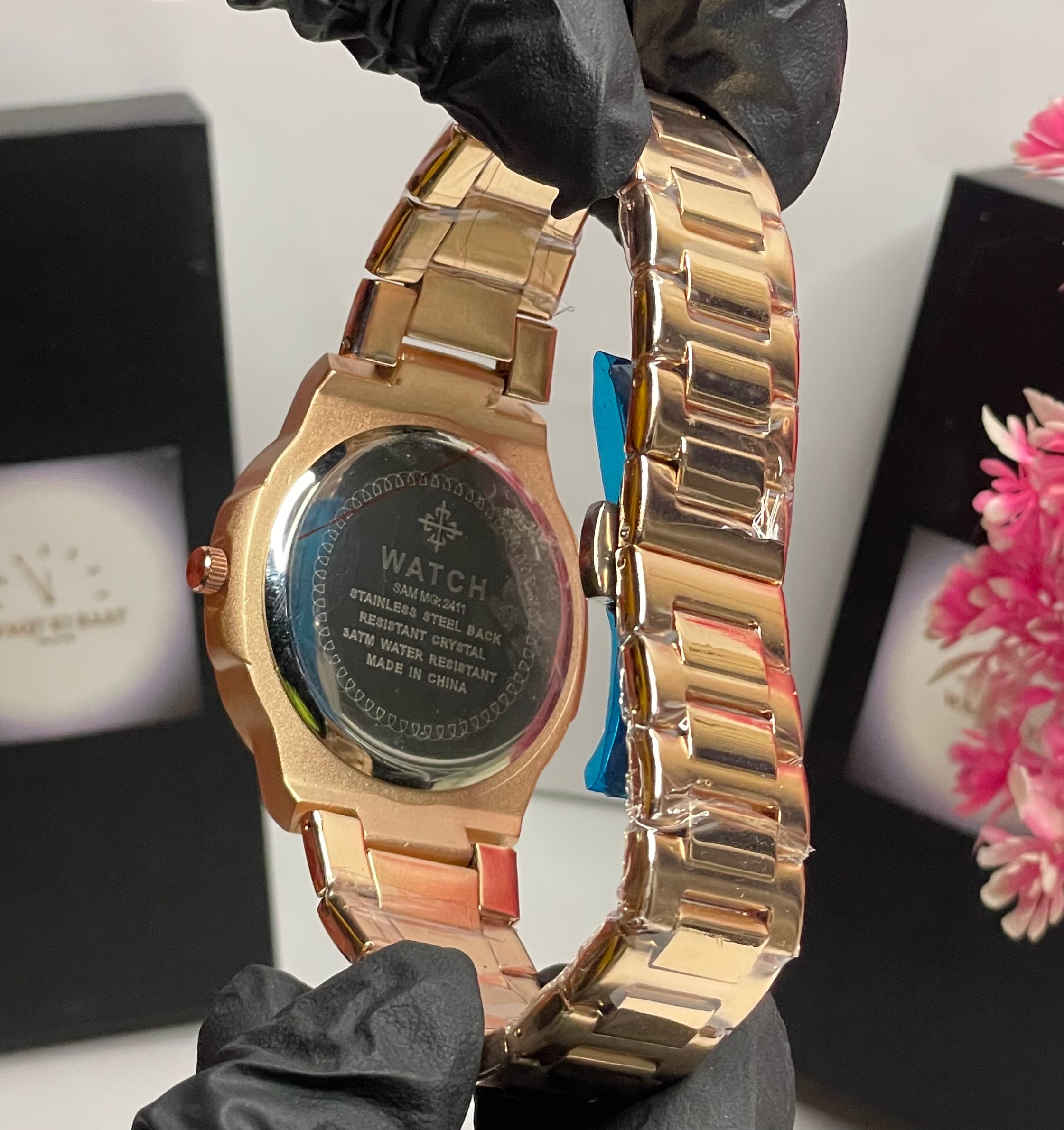 Patek Philippe Luxury Steel Watch with Brown Textured Dial – Classic Date Display