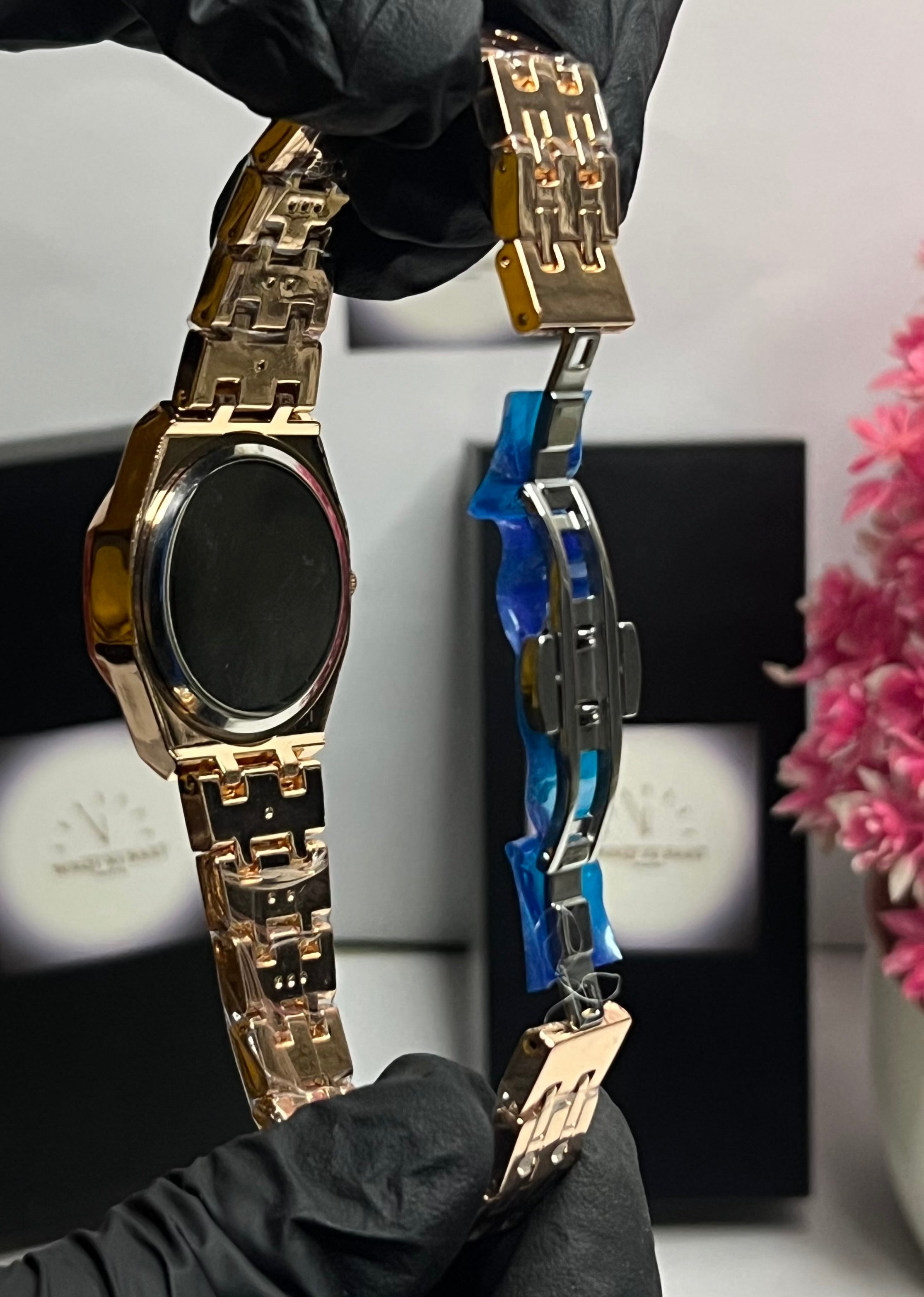 Luxury Royal-Style His & Hers Duo Watch Set – Stainless Steel Matching Pair