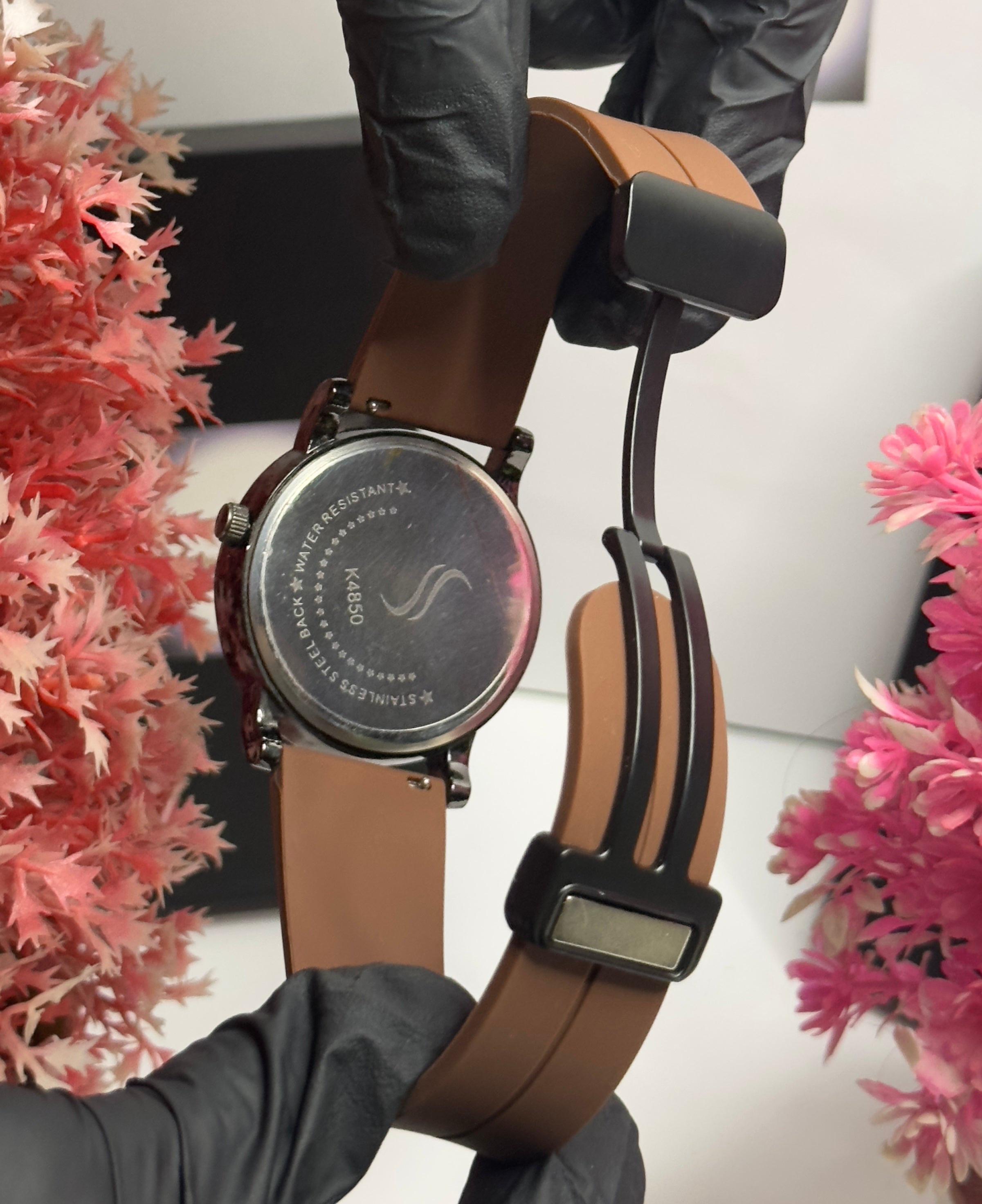 Montblanc-Inspired Brown Dial Multifunction Watch – Rubber Strap | Men’s Luxury Timepiece