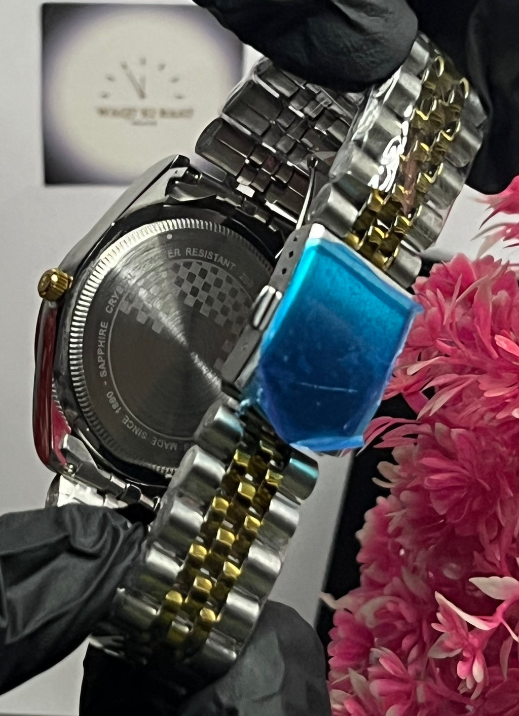 Rolex Chain Watch | Blue Dial |