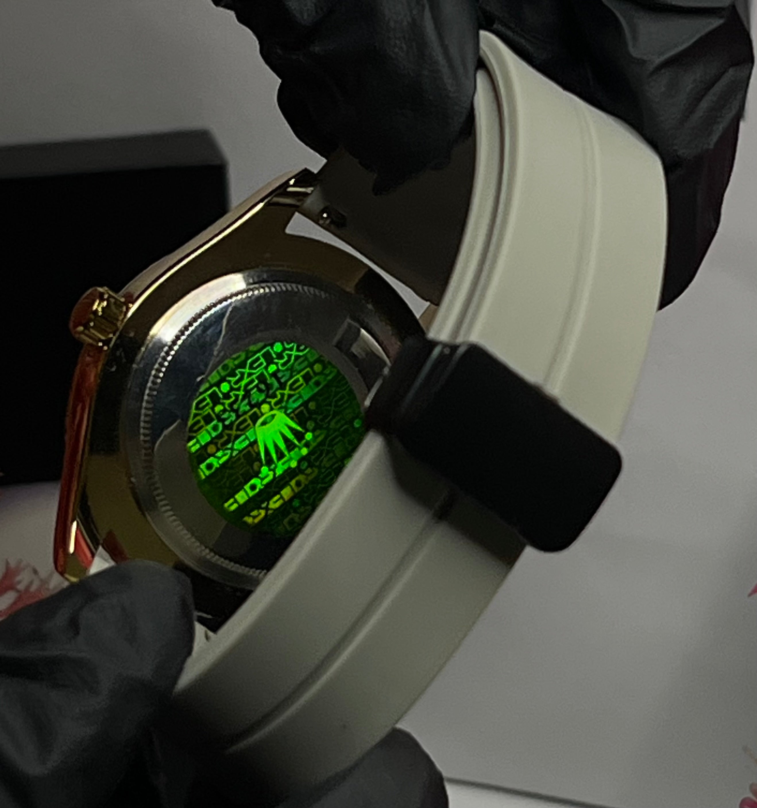 Rolex Watch with Date | Golden Dial