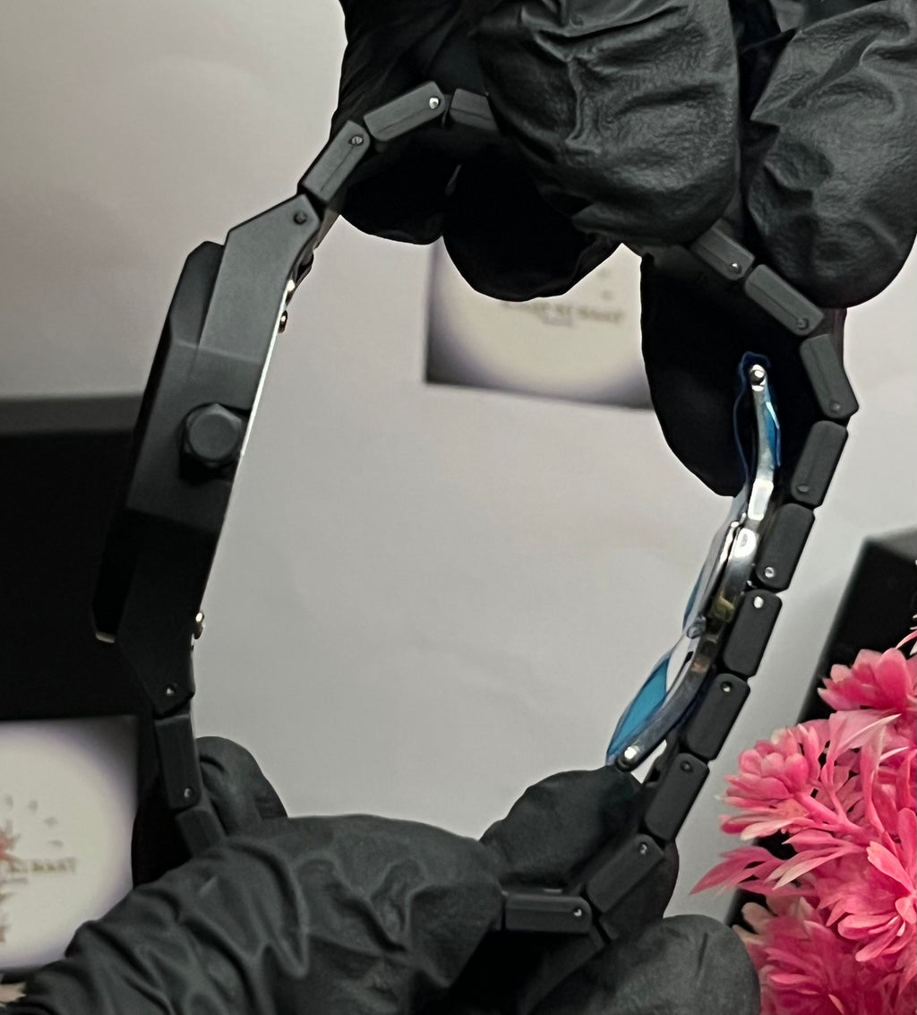 Original Black Arabic Aura Watch With Fiber Material