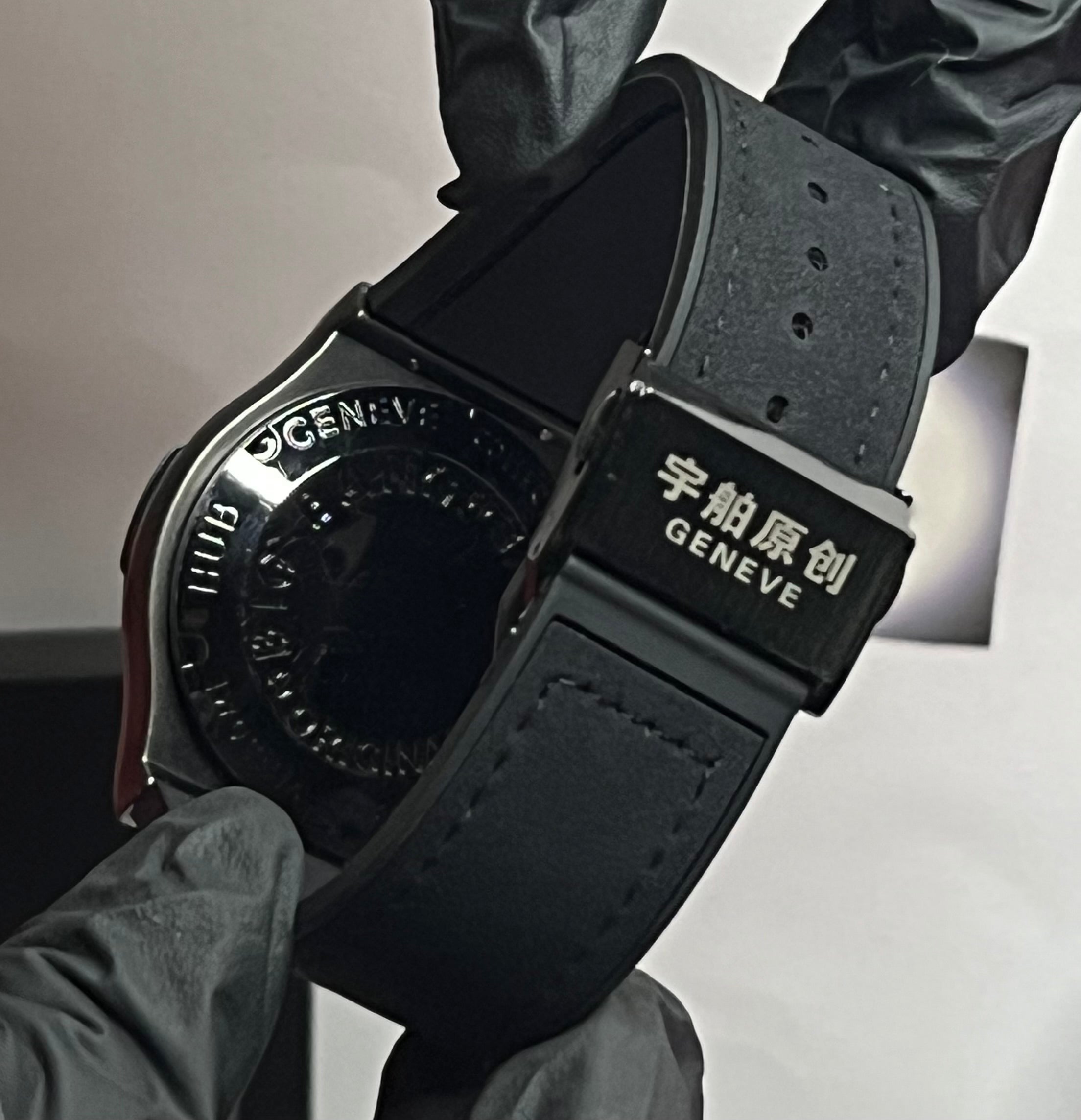 Hublot Black Scelton With Black Dial