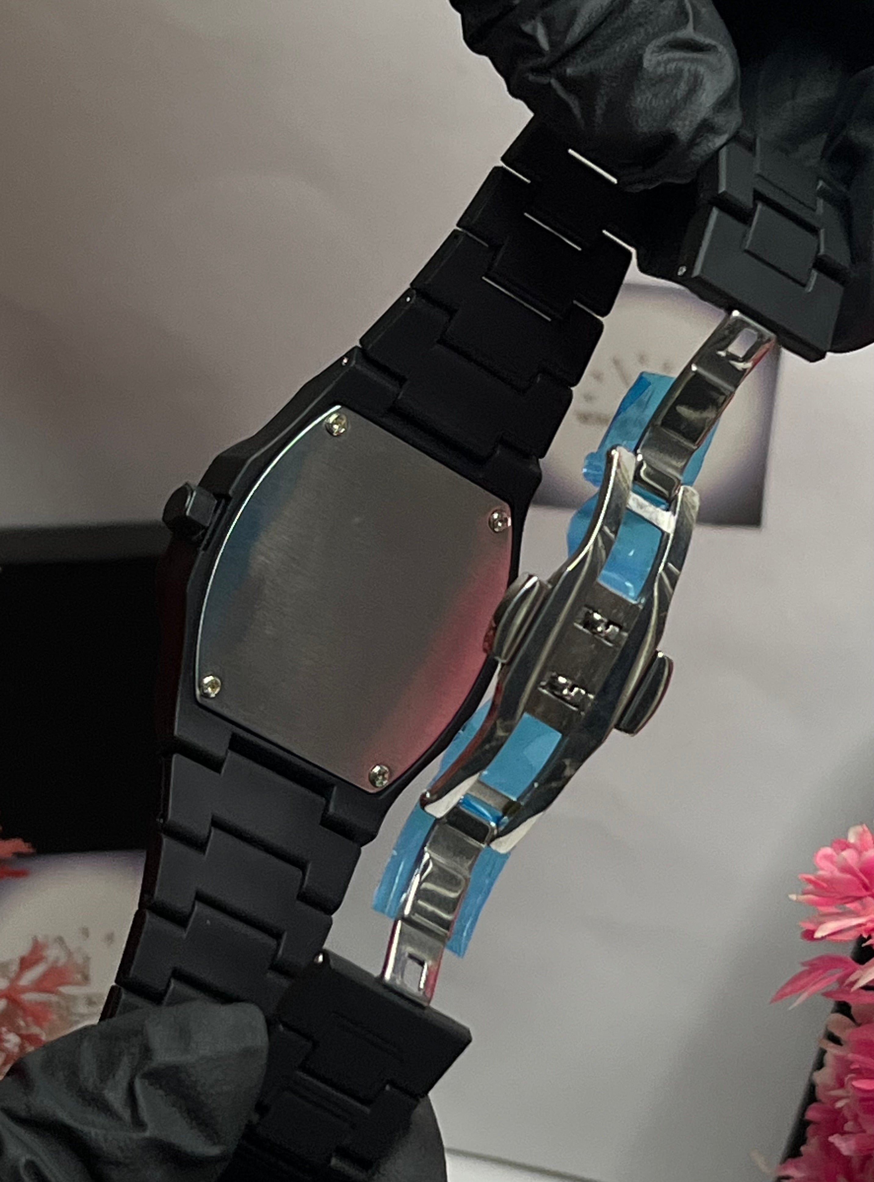 Original Black Arabic Aura Watch With Fiber Material