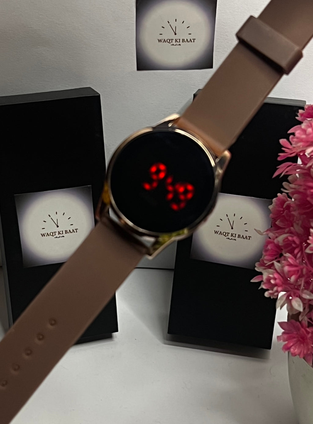 Brown Strap Digit Watch