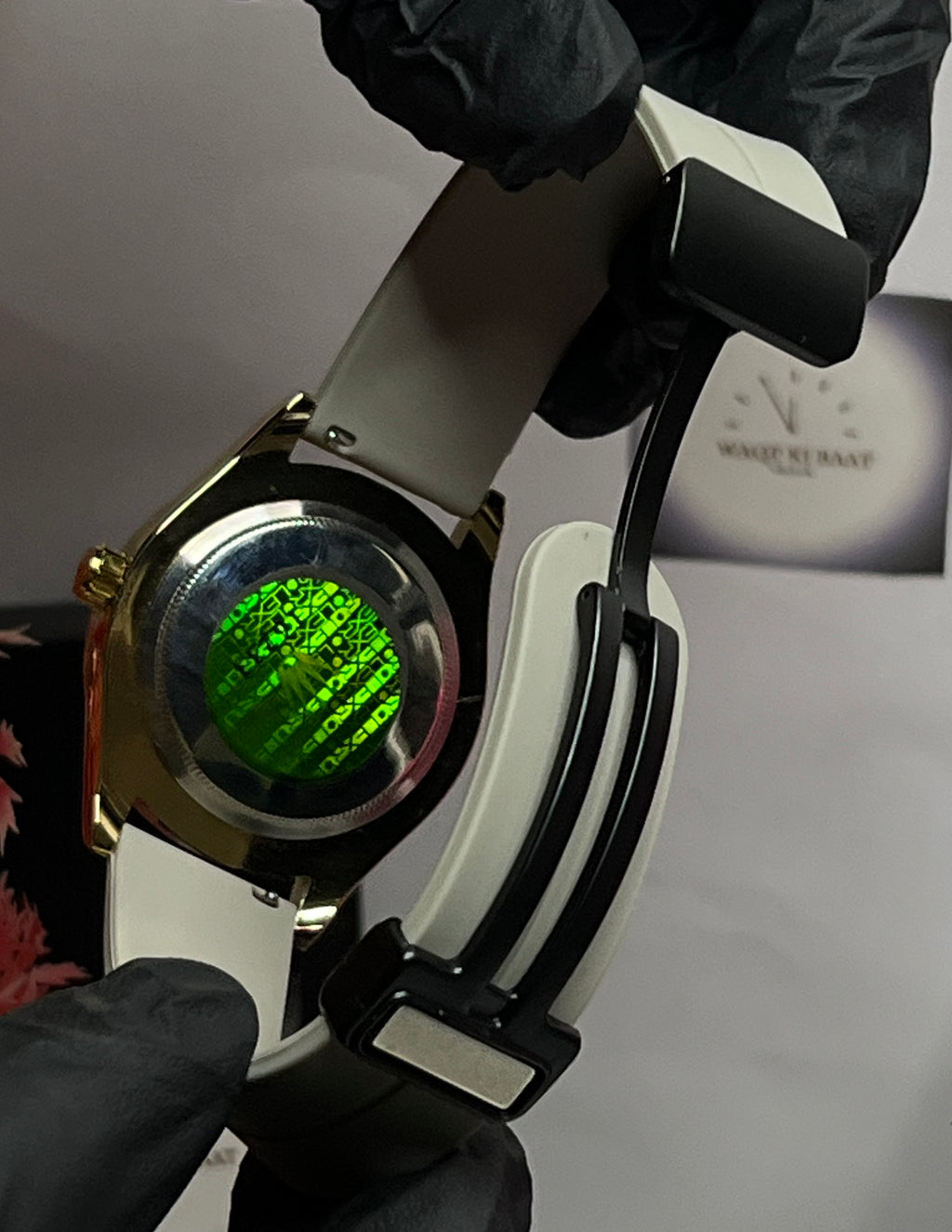 Rolex Watch with Date | Golden Dial