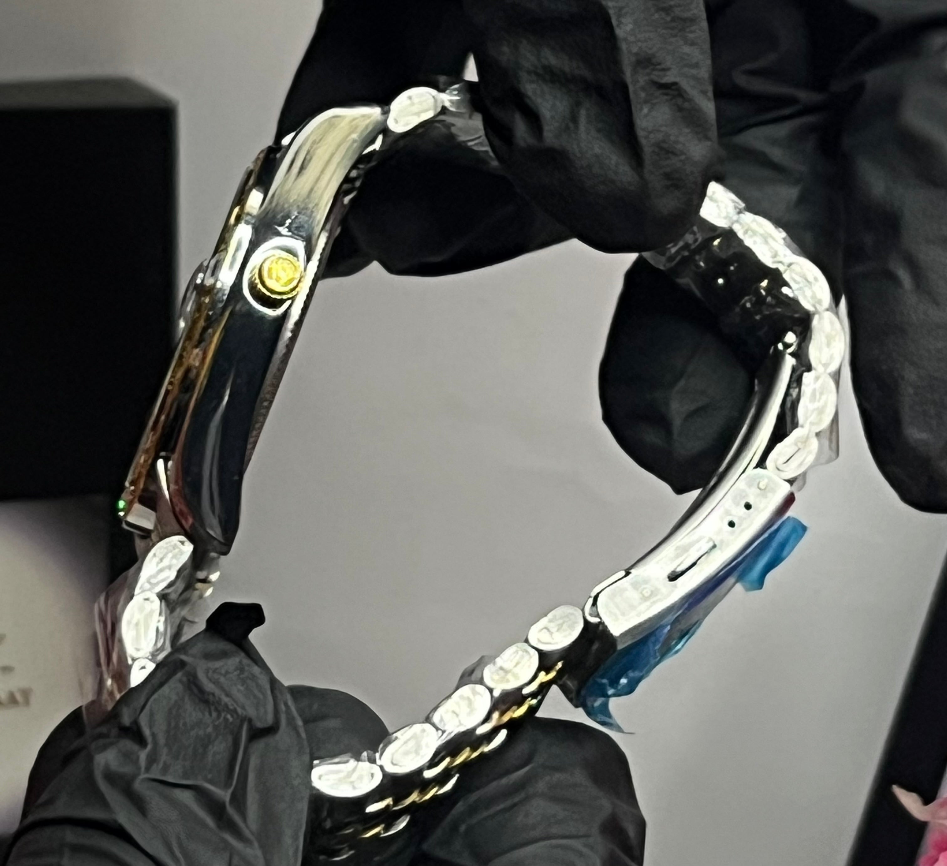 Rolex Chain Watch | Blue Dial |