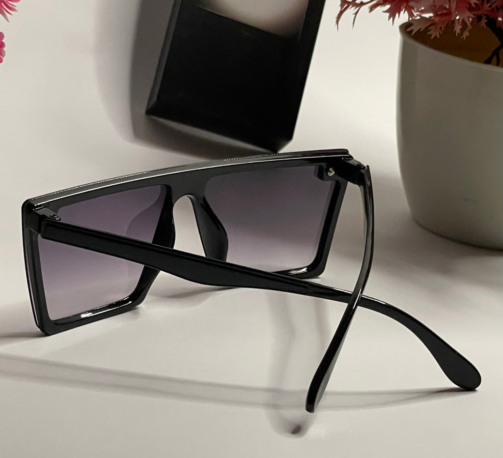 Oversized Square Black Sunglasses