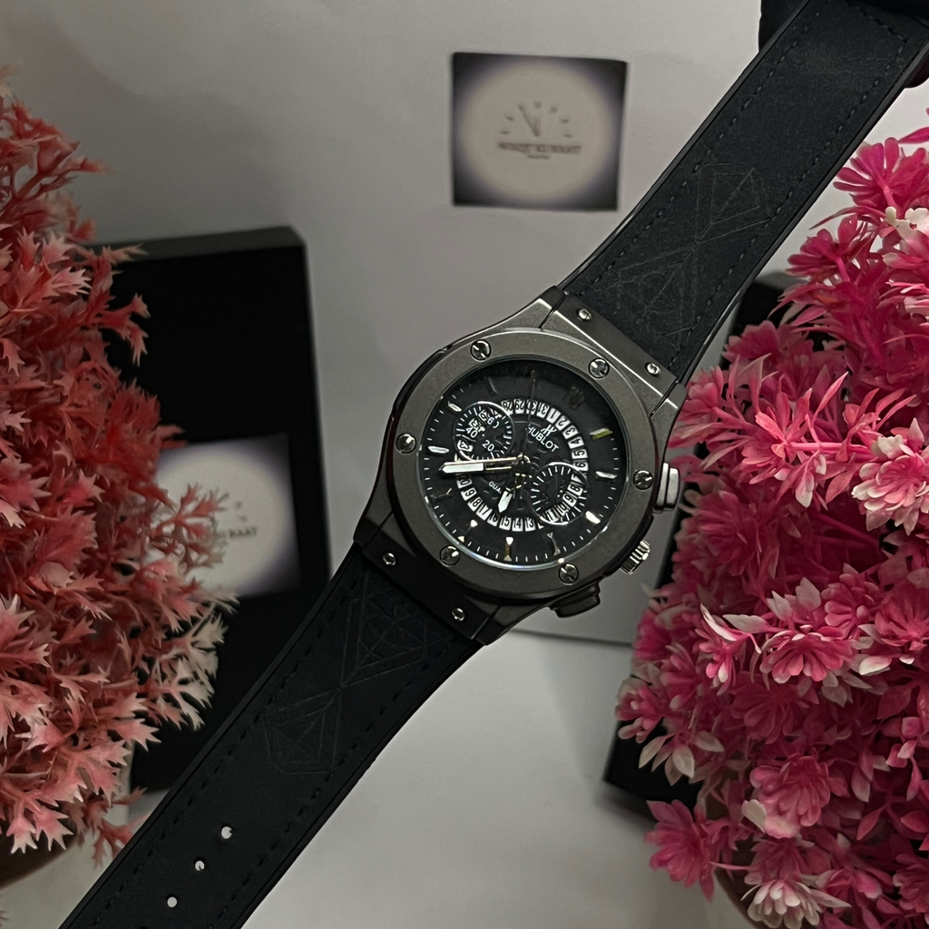 Hublot Black Scelton With Black Dial