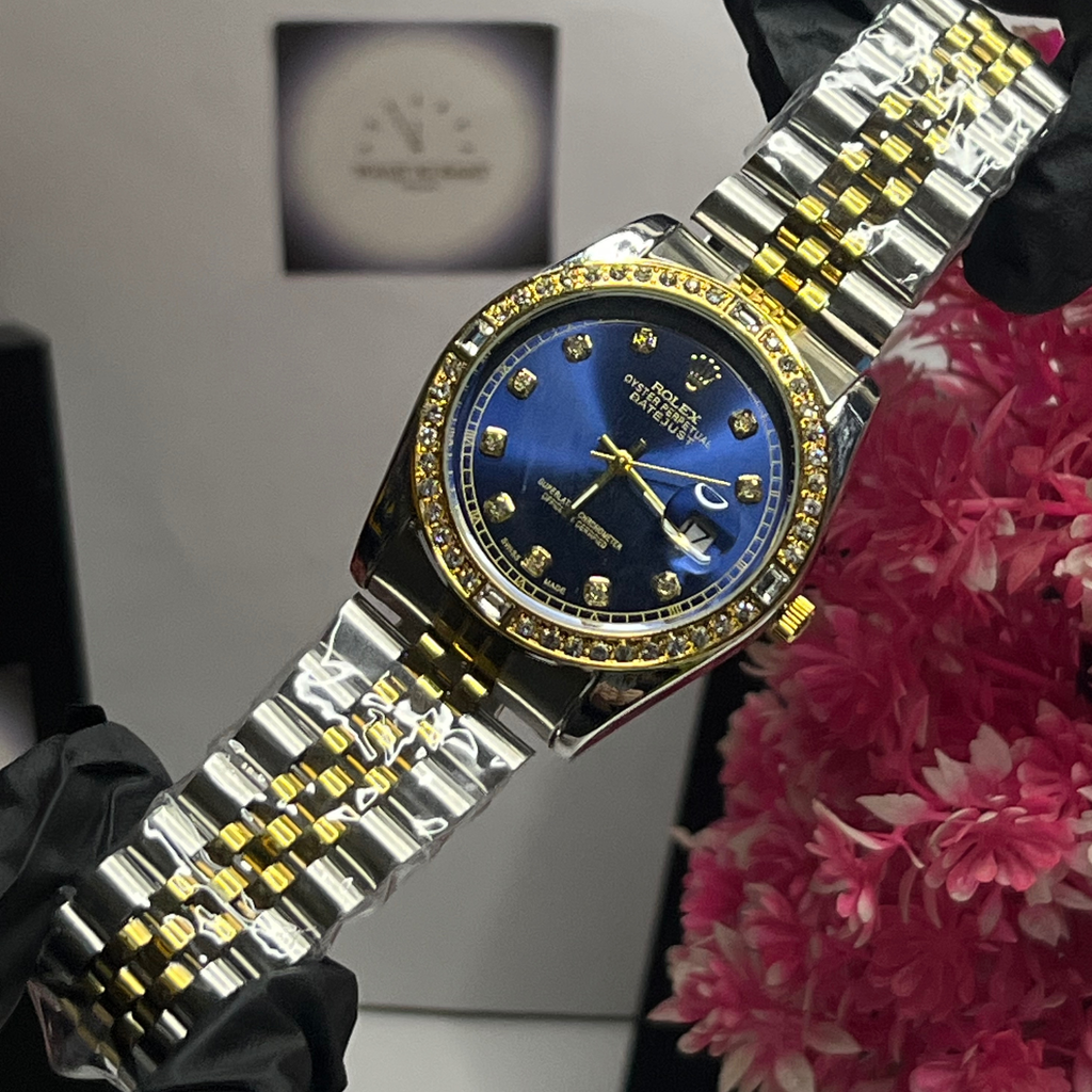 Rolex Chain Watch | Blue Dial |