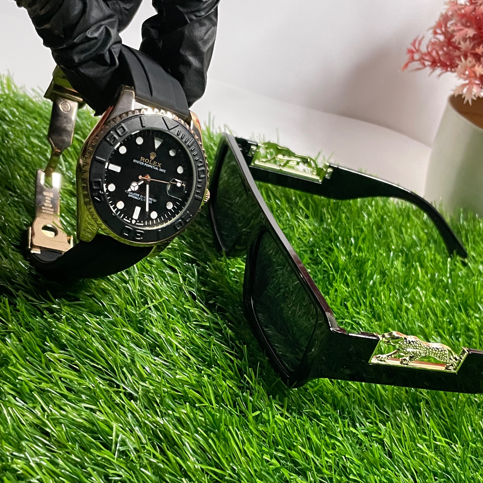 Rolex Rotate Watch & Sunglasses